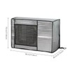 Outdoor Air Conditioner Cover with UV Protection, Water-Resistant Foil-Style Fabric,