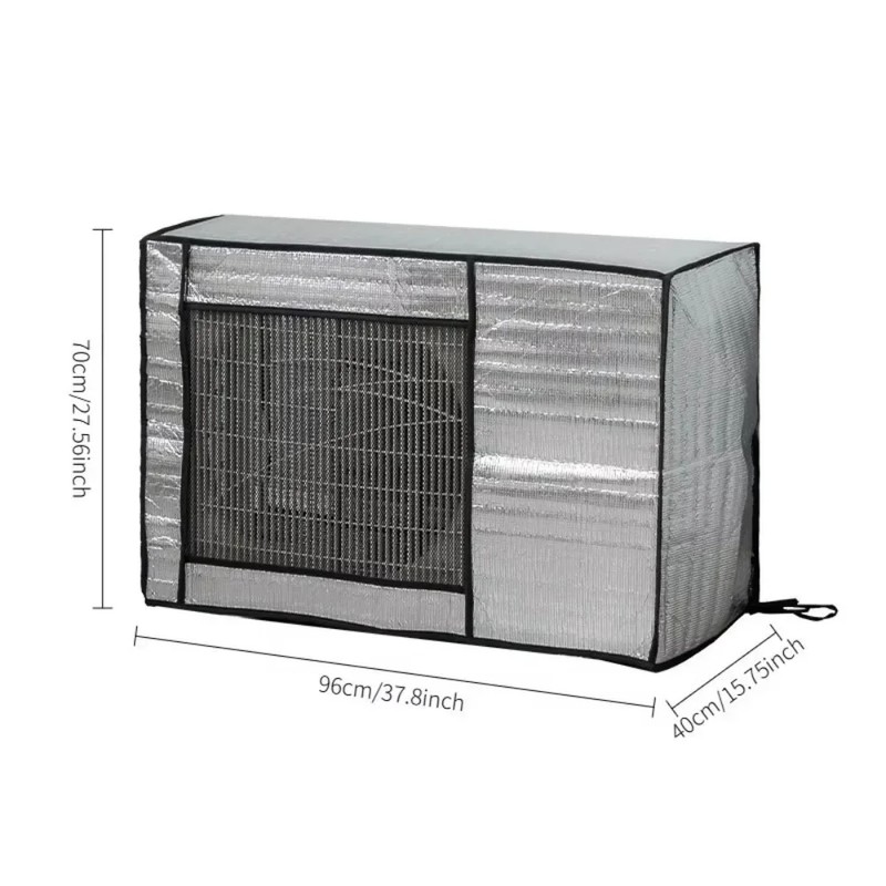 Outdoor Air Conditioner Cover with UV Protection, Water-Resistant Foil-Style Fabric,