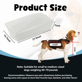 BALAPET Comfortable Pet Casket with A Soft Quilt, Safe, Durable & Elegant Memorial Burial Box for Dogs, Thoughtful Pet Loss Gift, Ideal for Honoring Your Pet’s Memory