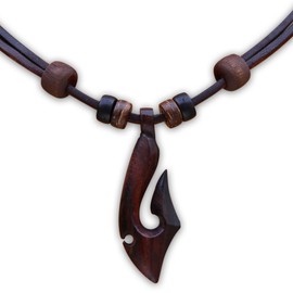 HANA LIMA Men's Leather Necklace Surfer Necklace Surfer Necklace Surf Jewellery, Leather, No Gemstone