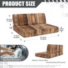 SUITOSELFY RV Dinette Cushion Covers Wood Grain Print Camper Cushion