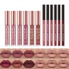 6 Pcs Velvety Matte Lip Gloss + lip Liner Set