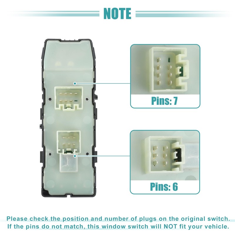 ACROPIX Front Left Driver Side Power Window Switch Window Control