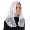 Ammmscaf - Velo capilla de encaje católico, masa, bordado para