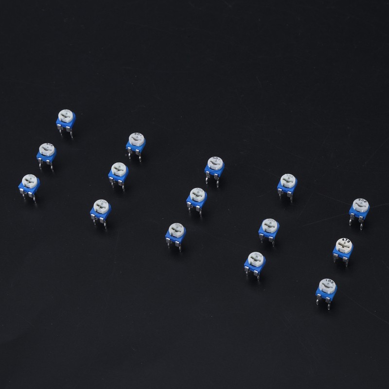 375Pcs 15 Values Potentiometer Variable Resistor Assortment Kit with Box