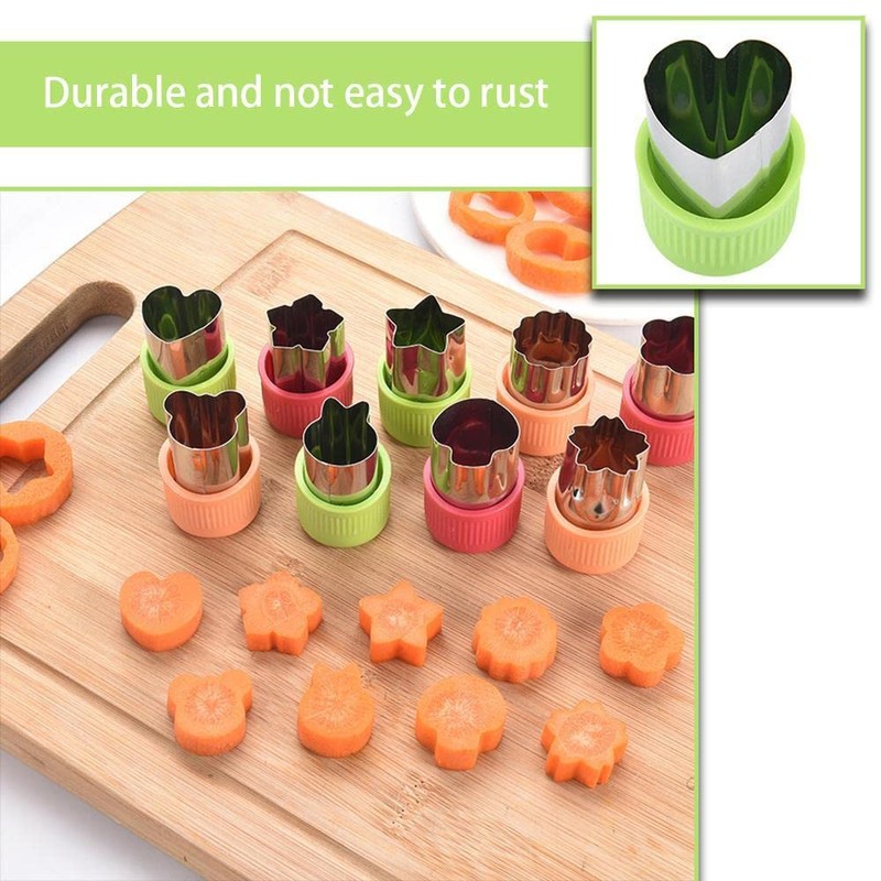 Vegetable Fruit Cutter Stainless Steel Food Mini Pie Cookie Stamps