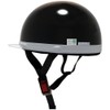 B&B BB-300 Motorcycle Helmet, White Brim, Half Cap, SG Mark