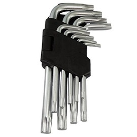 Aerzetix: Set of Male Torx Keys Т10 Т15 Т20 Т25 Т27 Т30 Т40 Т45 Т50, 5-13cm Long C17094
