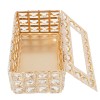 Tabletop Crystal Tissue Box Gold Paper Box Home Crystal Napkin