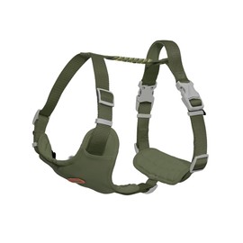 Xlife No-Pull Dog Harness for Medium Dogs - Easy On/Off Adjustable Vest with 3D Air Cushion, Safety Buckle & No-Choke D Ring - Breathable Comfort for Easy Walking (Green, M)