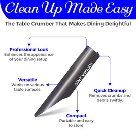 Crumb Catcher, Crumber Tool - Restaurant Grade Quality Stainless Steel Crumber Blade. Perfect for Restaurant Waiters, Waitresses and Servers (Pack of 2)