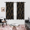 Deconovo Black Blackout Curtains, Thermal Insulated Panels for Kitchen Nursery,