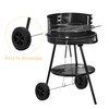 Outanaya 2pcs Directional Castor Wheels Heavy Duty Bbq Grill Caster