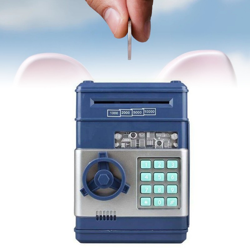 ATM Piggy Bank Password Electronic Money Saving Coin Bank Toy