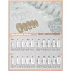 JINGHONG handmade nails,press on nails, transparent shining,Includes 10 Nails, Prep