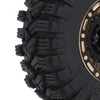 4Pcs Brass Wheel Tire Set 1.2in Hub Replacement for Traxxas