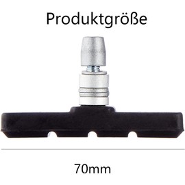 V-brake pads, bicycle brake pads with bolts, durable and perfect fit brake pads, 4 pairs of brake pad set, bicycle brakes, brake pads, brake shoes, bicycle brakes, front and rear