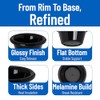 Carlisle 4312203 negro 2 onzas. Suave Ramekin (caja de 48)