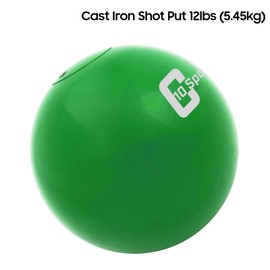 AKABIKE 10Cent Shot Put Color Series Case Iron for Outdoor Track & Field (6lb/2.76kg to 16lb/7.2kg)