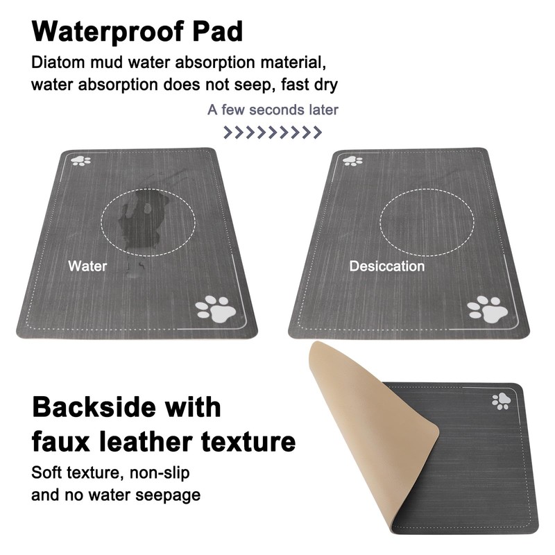 RIZZARI Automatic Cat Water Dispenser: Black 7L Elevated Fountain -