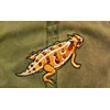 Horned Lizard Embroidered Cotton Cap Horny Toad Green