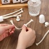 Round Cotton Oil Lamp Wicks 5 Pack Glass Tube Holder