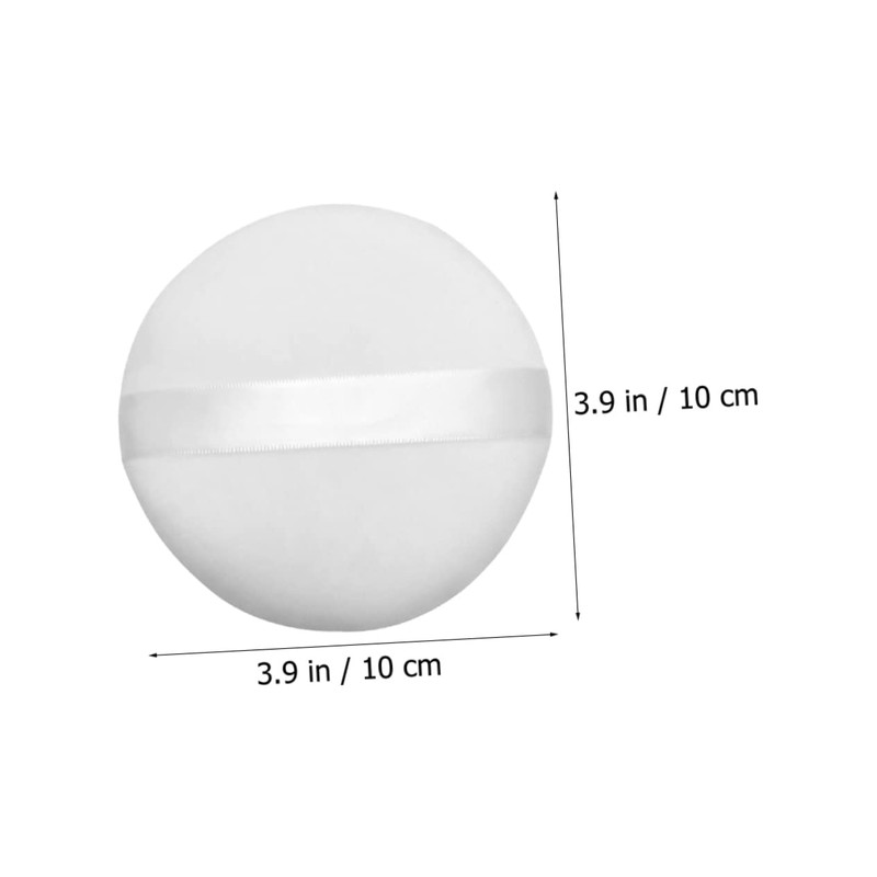 TOVINANNA 6pcs Round Plush Makeup Powder Puff Soft Velour Cosmetic