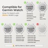 6 Pack 20mm Stretchy Watch Bands Compatible with Garmin Vivoactive