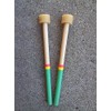 KaKesa Steel Drum Pan Mallets Sticks Wood Rasta - Guitar/Cello
