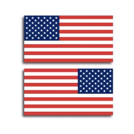 American 3x Sets (6pcs) American Flag Decals 5x3 Sticker USA Window Bumper Toolbox