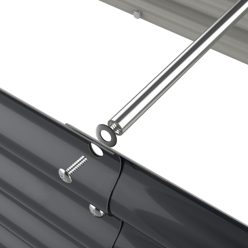 Olle 4 Pack Anti-Corrosion Aluminum Support Rods for 28" Width