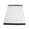 Hemompito 17.72" Dish Drying Rack Over The Sink, 304 Stainless