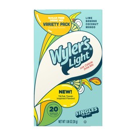 Wyler's Light TikTok Bundle - 20 Packets Per Box, 2pk - Pink Variety Pack and Blue Variety Pack - Trend Inspired Flavors - Low Calorie Drink Mix - Water Flavoring Packets
