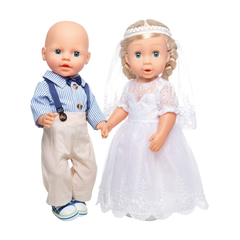 Heless Sissi 1020 Wedding Dress with Veil for Dolls Size