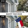 UD_G128 Combo Pack: 5 Ft Tangle Free Spinning Flagpole (Black)