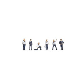 NOCH® Sailors Hand Coloured Model Figures Set of 6 for N Gauge