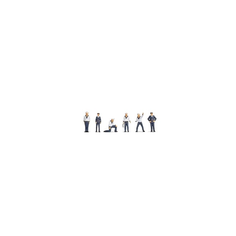 NOCH® Sailors Hand Coloured Model Figures Set of 6 for