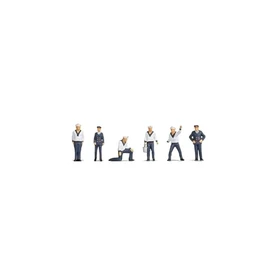 NOCH® Sailors Hand Coloured Model Figures Set of 6 for N Gauge