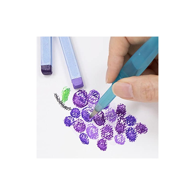 Pentel Pasteles Acuareleables Aquash Caja con 12 Piezas-GHW1-12