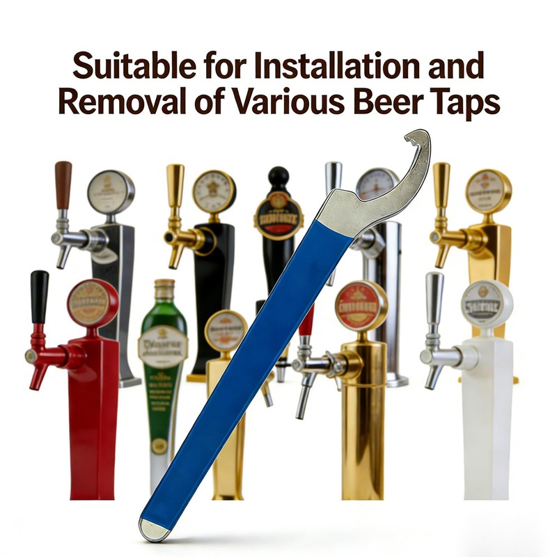 Draft Beer Tap Wrench with Long Handle,Spanner for Installation &