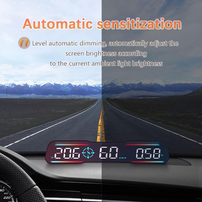 Qfansi Digital GPS Speedometer Universal Head Up Display for Car