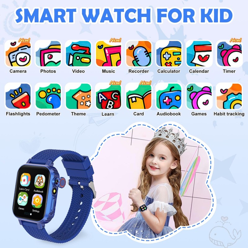 MiracDan Smartwatch Kids HD (Blue)