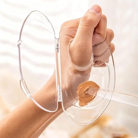 Sonew Paleta Acrílica para Mezclar Maquillaje con Almacenamiento Sellado, Transparente para Base, Sombra de Ojos, Lápiz Labial, Esmalte de Uñas, Crema, Pinturas Artísticas, Diseño