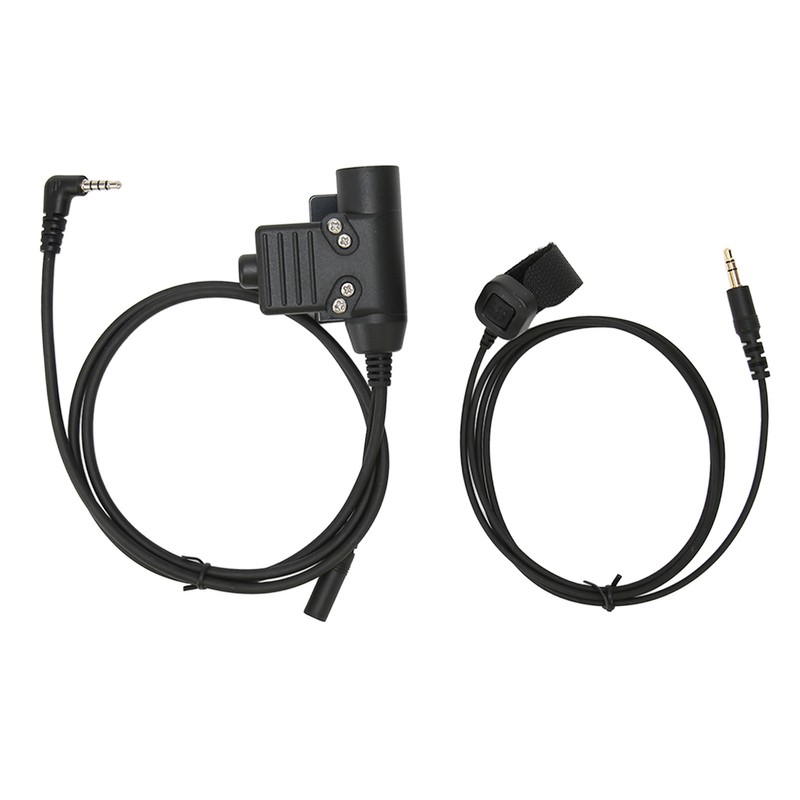 PTT Adapter with 90cm Cable Push to Talk Portable Headset
