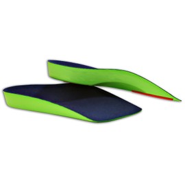 KidSole Plantilla de apoyo para arco de neón de 3/4 de longitud para niños con pronación de pies, pies planos o cualquier otro problema de soporte de arco sin diagnosticar (talla para niños pequeños EE.UU. 10-13)