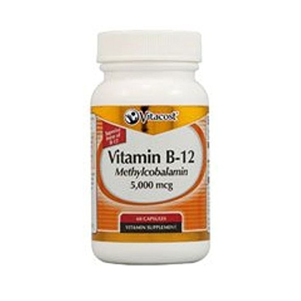 Vitacost Vitamin B-12 Methylcobalamin - 5000 mcg - 60 Capsules