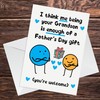 RED OCEAN Funny Fathers Day Cards for Grandad, Grandad Father's