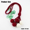 Tinsparkwin 2 Packs Cute Hanging Ball Curtain Tiebacks Crochet Cotton