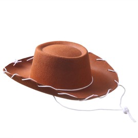 COLLECT PRESENT Adult Western Sheriff Costume Hat – Classic Cowboy Hat for Men & Women – 1950s Rancher Style - Perfect for Costumes & Events