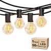 50FT LED G40 Globe String Lights, Shatterproof Outdoor Patio String